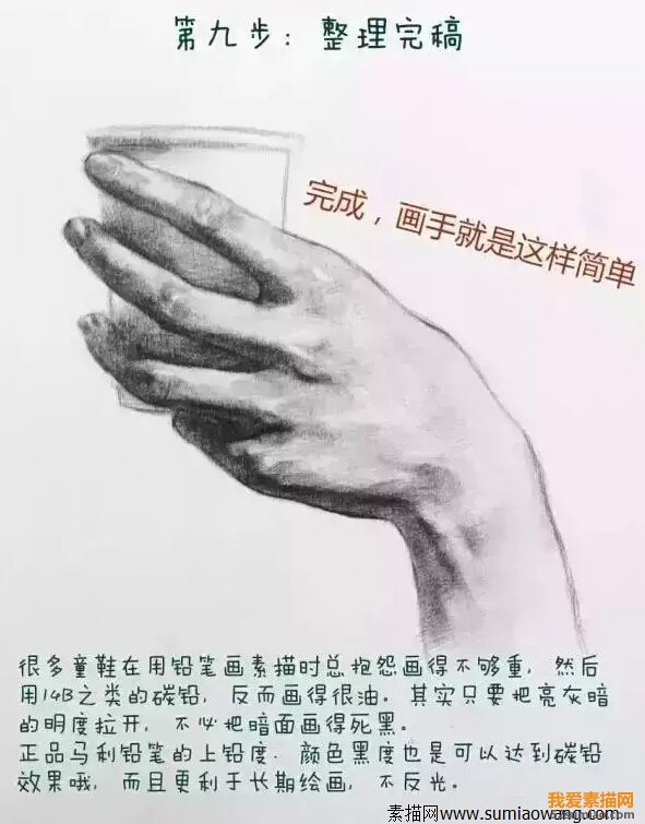 手的畫法完成效果圖