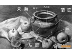 如何處理靜物素描中明暗關(guān)系