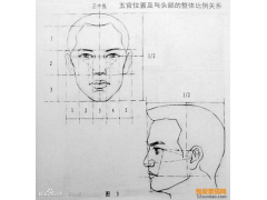 頭像素描畫法中三庭五眼畫法分析